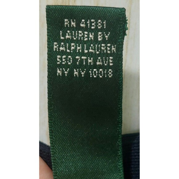 Lauren Ralph Lauren Sleeveless Dress Navy & White Chevron Print Size 8 - Picture 4 of 8